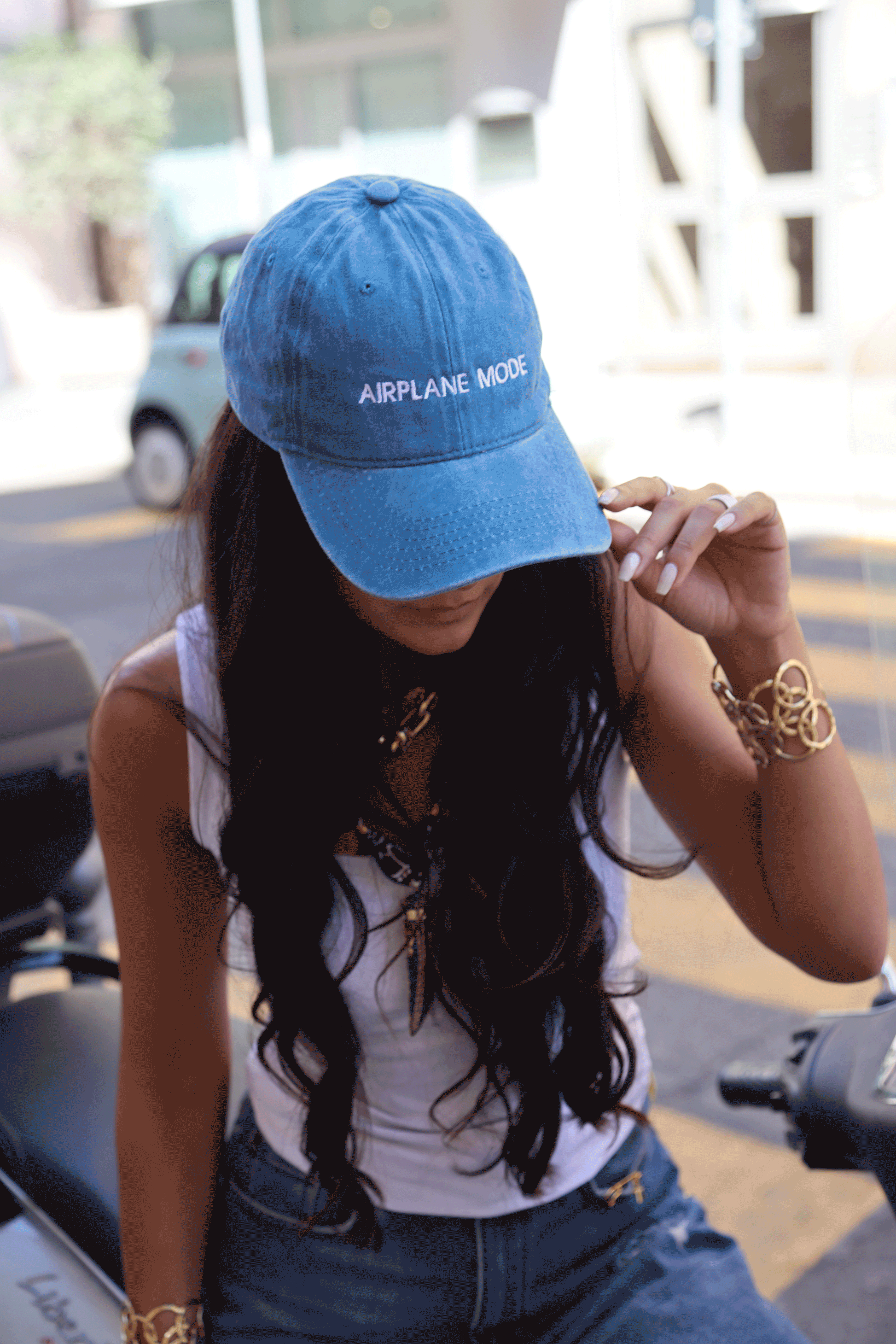 "AIRPLANE MODE" cap