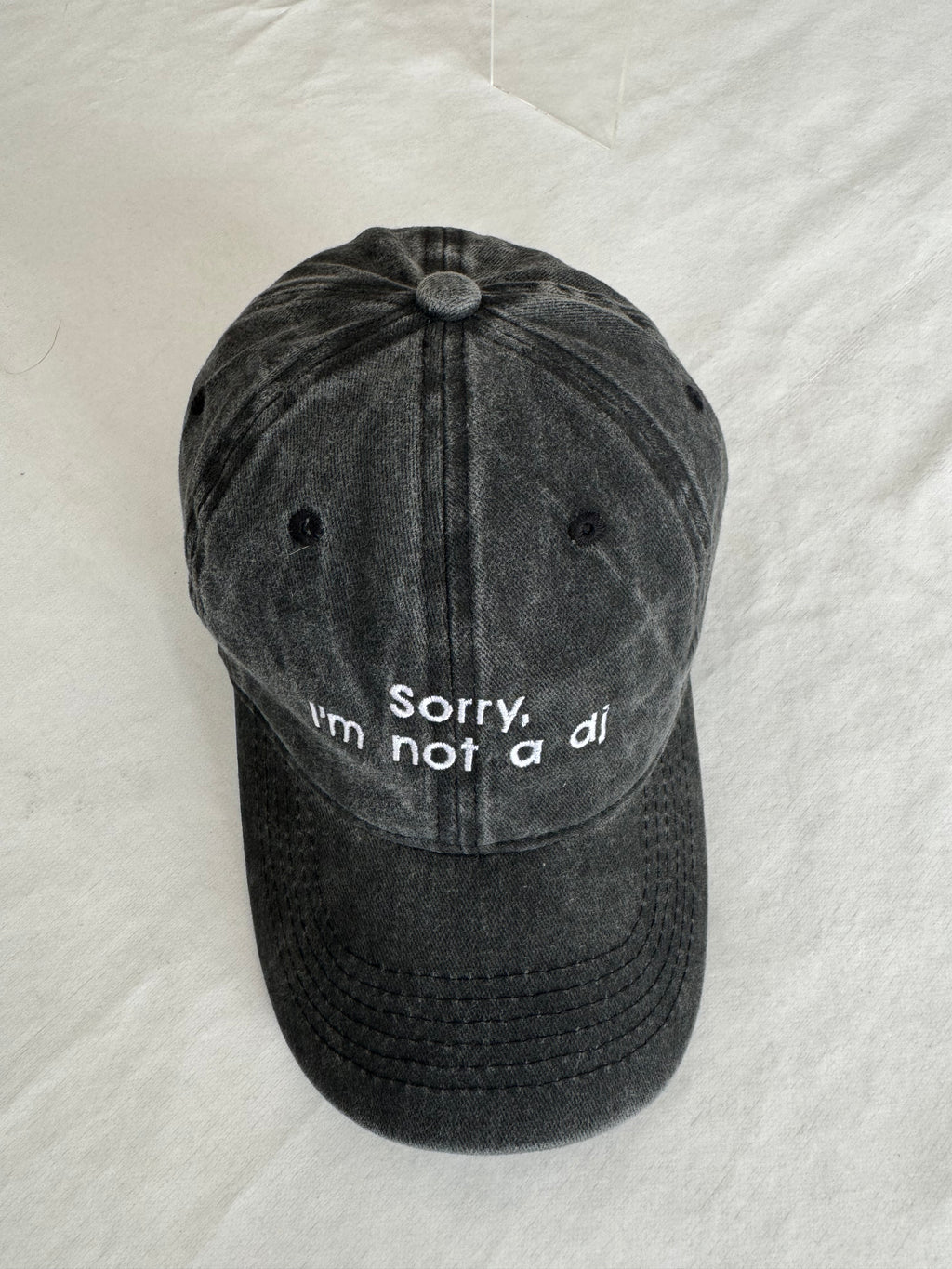 "Sorry, I'm not a dj" cap